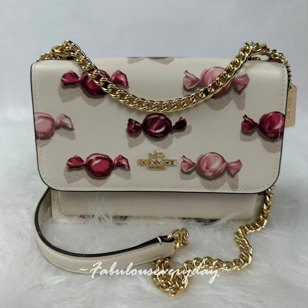 Coach Mini Klare Crossbody Bag with Candy in Leather/Chalk/Chalk CDB09 NWT